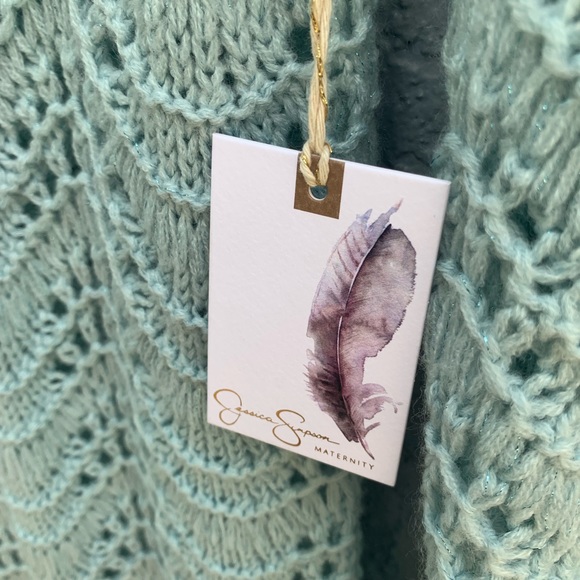 Jessica Simpson soft maternity crochet sweater M - Picture 5 of 8